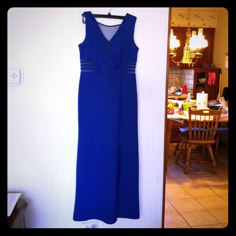 Enfocus Studio Royal Blue Evening Dress
